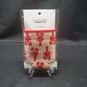 BNWT Vera Bradley Lobster Clause Drink Hugger